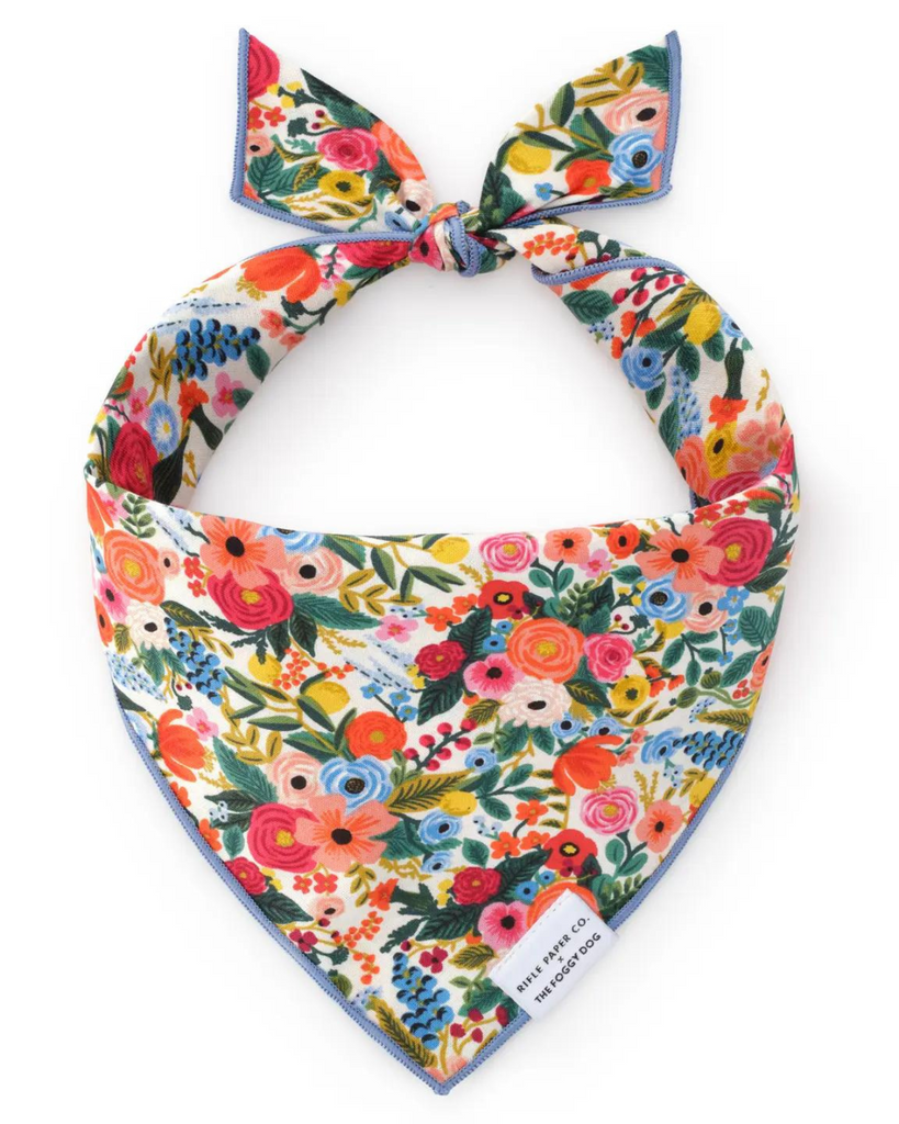 Rifle Paper Co. X Tfd Garden Party Spring Dog Bandana (Made in the USA) Wear THE FOGGY DOG   