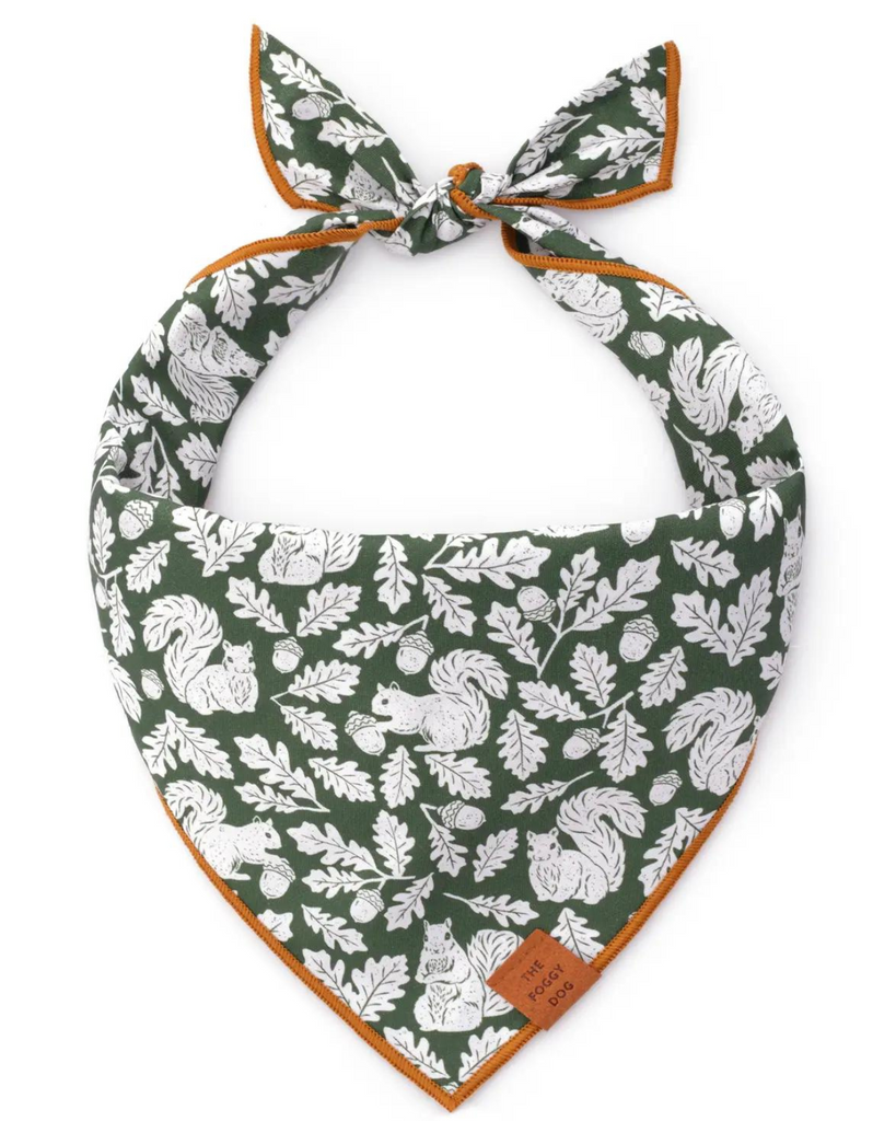 Fall Squirrel Dog Bandana (Made in the USA) Wear THE FOGGY DOG   