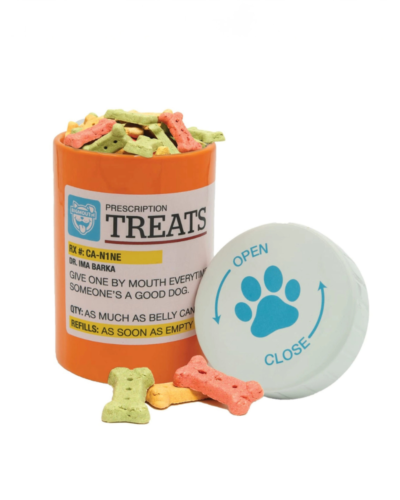 *Prescription* Dog Treat Jar Eat BIG MOUTH