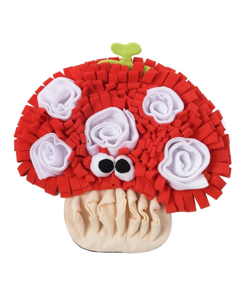 Mushroom Veggie Snuffle Mat Dog Toy Play CHEERHUNTING   