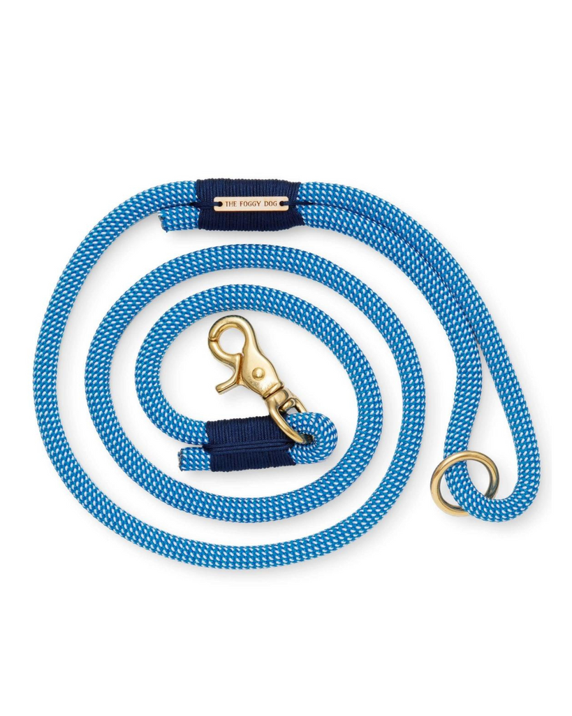 Climbing Rope Leash in Lagoon (Made in the USA) Leash THE FOGGY DOG   