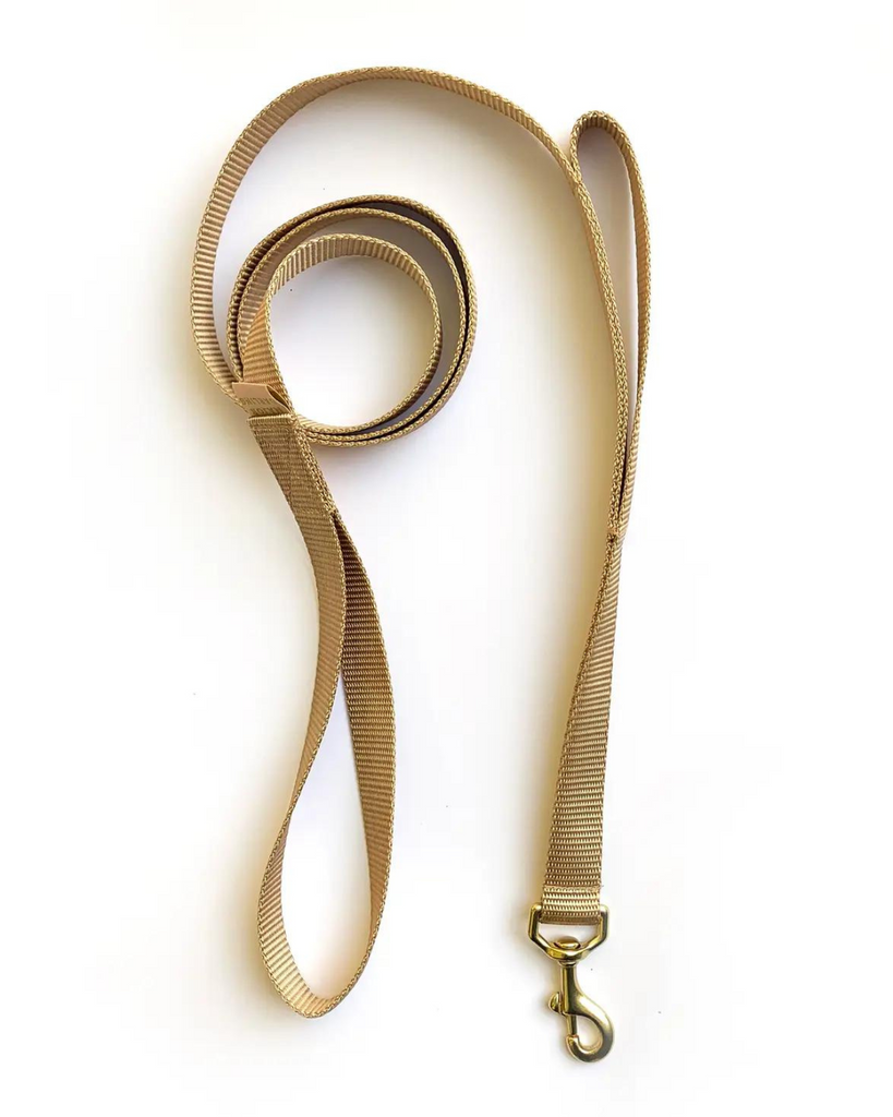 Double-Handle Leash / Traffic Leash (Made in the USA) WALK MAJOR DARLING Gold  