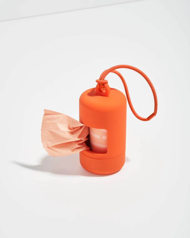 Poo Bag Carrier WALK WILD ONE Orange  