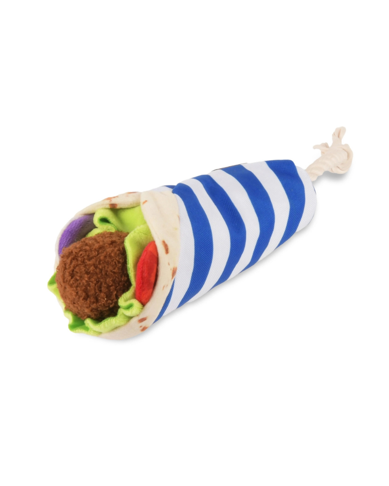 Falafull of Fun Falafel Plush Dog Toy Play P.L.A.Y.