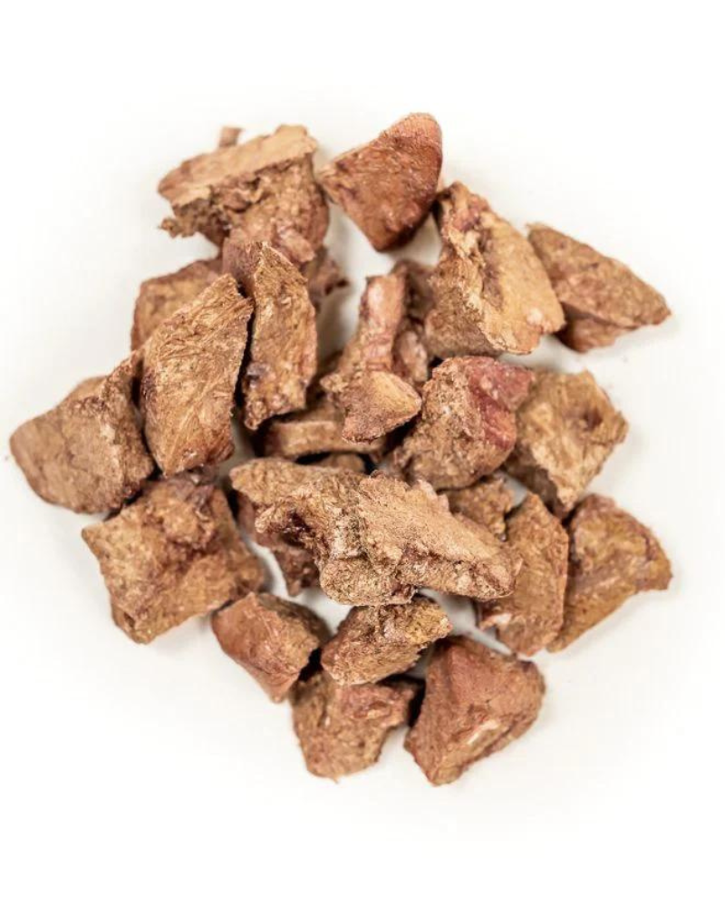 Bison Heart Tidbits Freeze-Dried Dog Treats Eat WINNIE LOU   