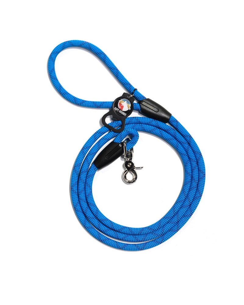 Classic Dog Leash in Clear Blue Sky (Made in the USA) WALK ROPE HOUNDS