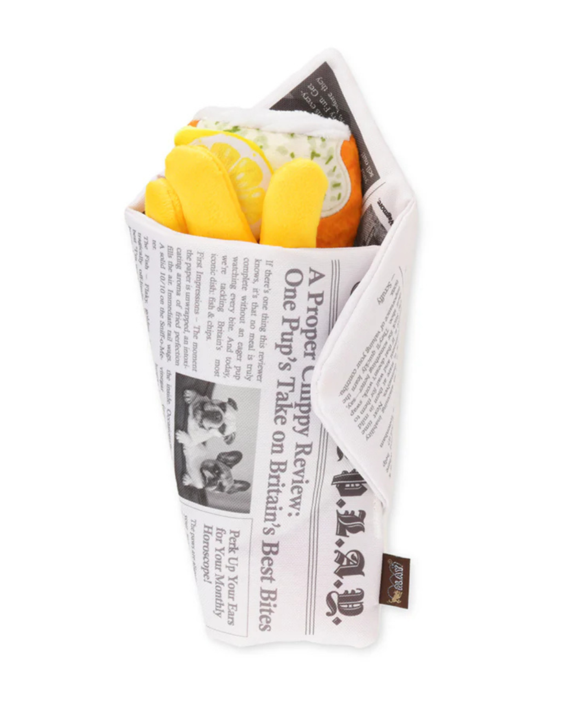 International Classic Fish Chippy & Chews Plush Dog Set PLAY P.L.A.Y.