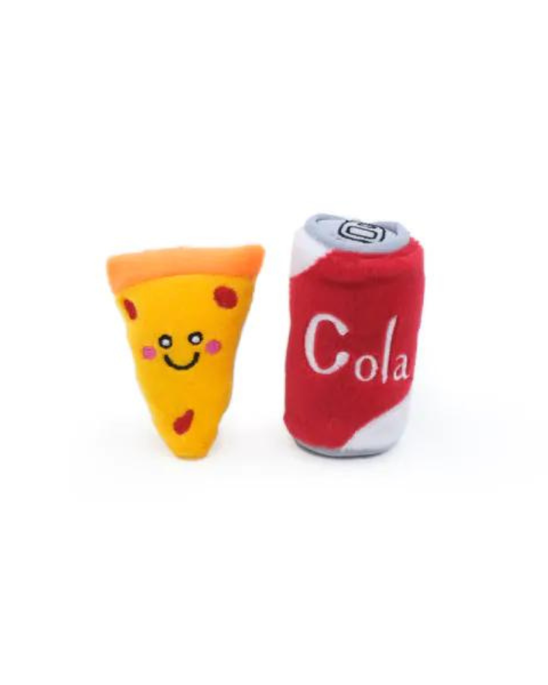 Pizza & Cola Catnip Toys Play ZIPPY PAWS   