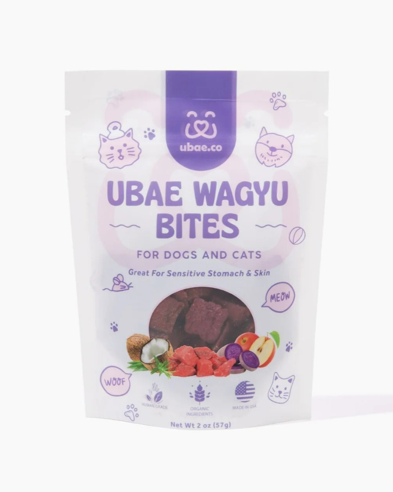 Ube Sweet Potato & Wagyu Beef Bites for Dogs & Cats (Made in the USA) EAT UBAE