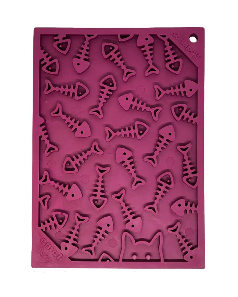 Fishy Pet Lick Mat (Made in the USA) Eat SODA PUP   