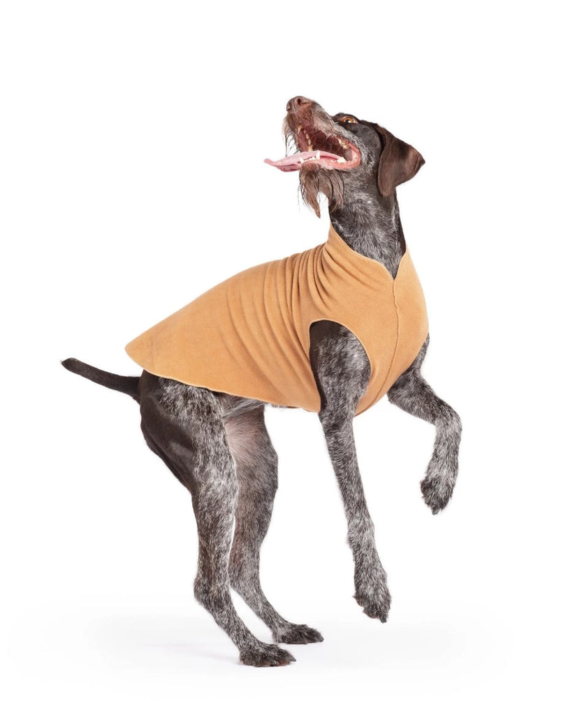 Stretch Fleece Dog Pullover in Chipmunk Wear GOLD PAW   