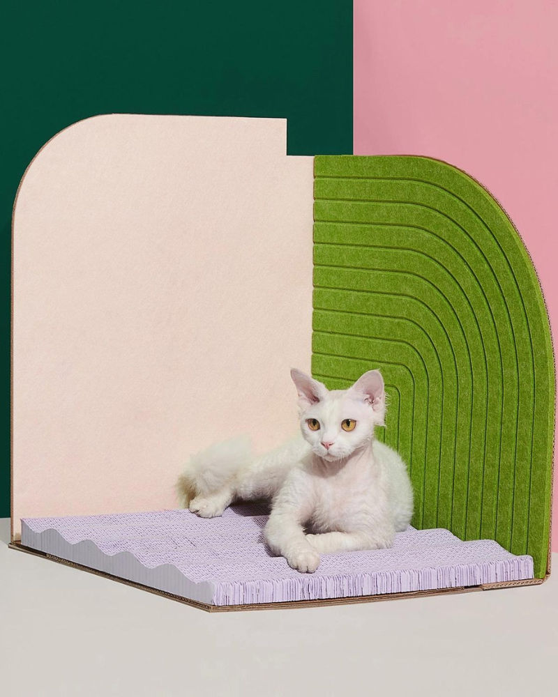 3-Dimensional Cat Scratcher Play PURRRE   