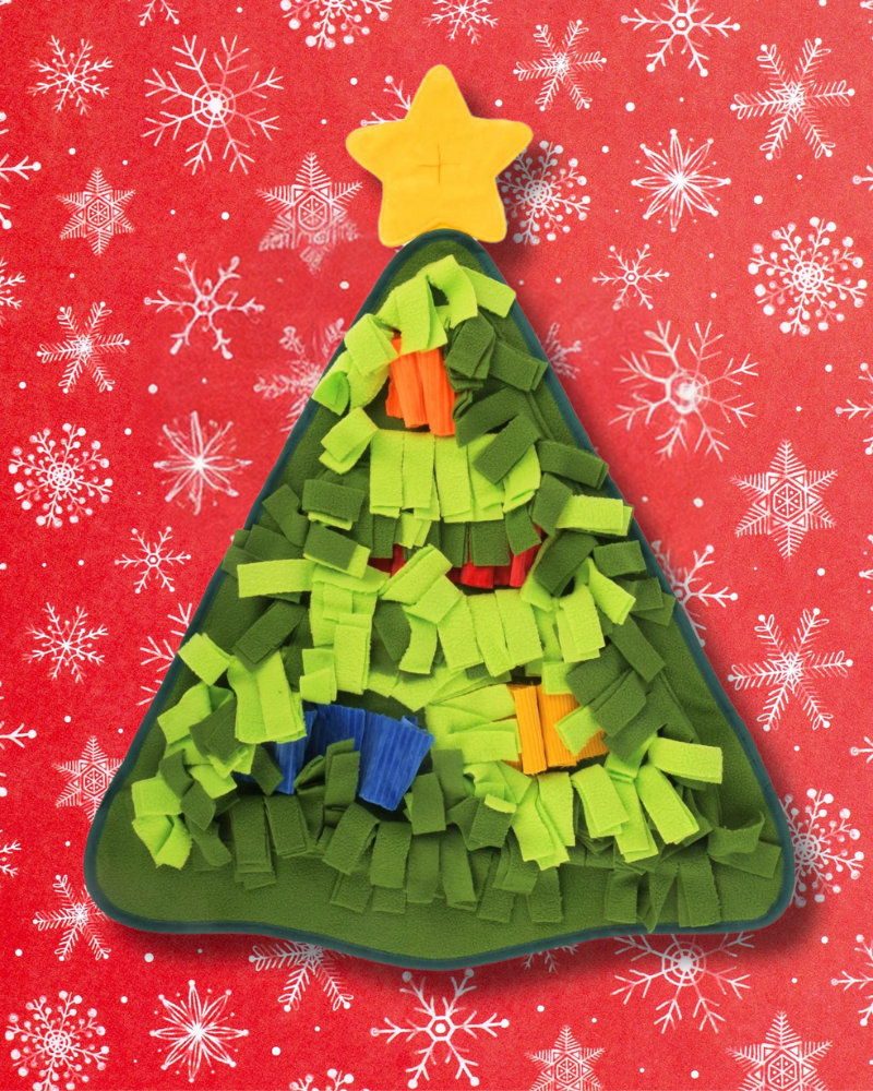 Christmas Tree Holiday Snuffle Mat Play P.L.A.Y.   