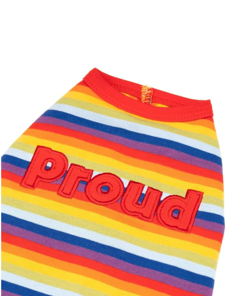 Proud Dog Rainbow Stripe Tank Top (CLEARANCE) Wear THE WORTHY DOG   