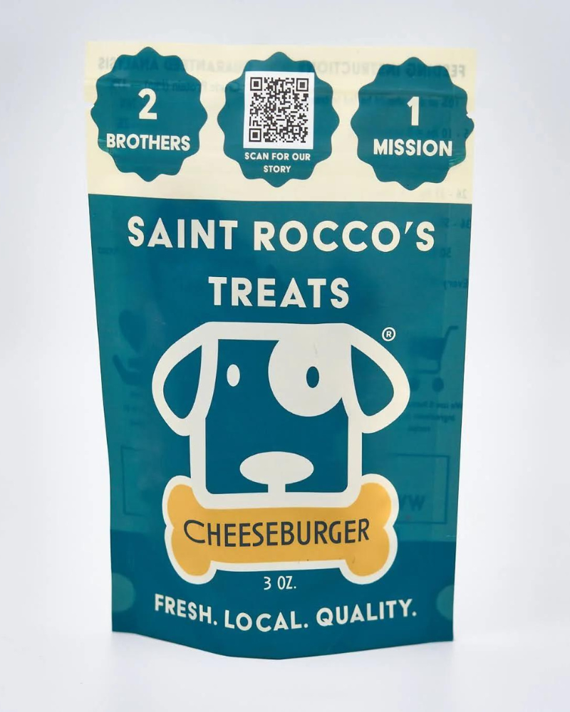 Cheeseburger Beef & Cheese Dog Treats Eat SAINT ROCCO'S   