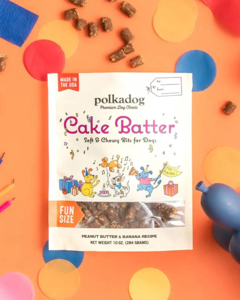 Cake Batter PB & Banana Soft Dog Treats Eat POLKA DOG BAKERY   