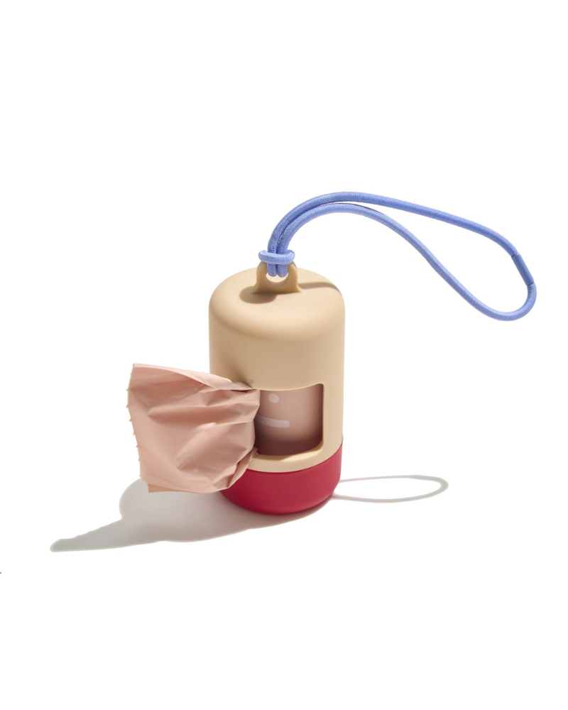 Poo Bag Carrier WALK WILD ONE Tan