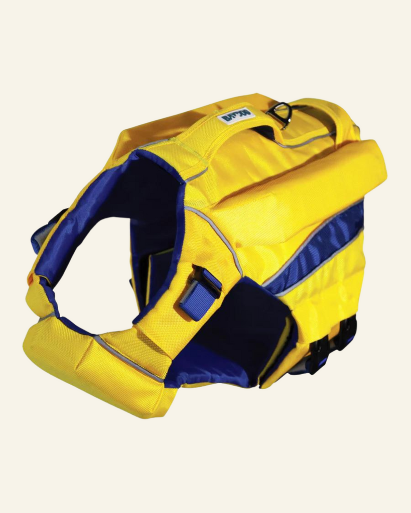 Monterey Bay Dog Life Jacket in Nautical Yellow Wear BAY DOG   