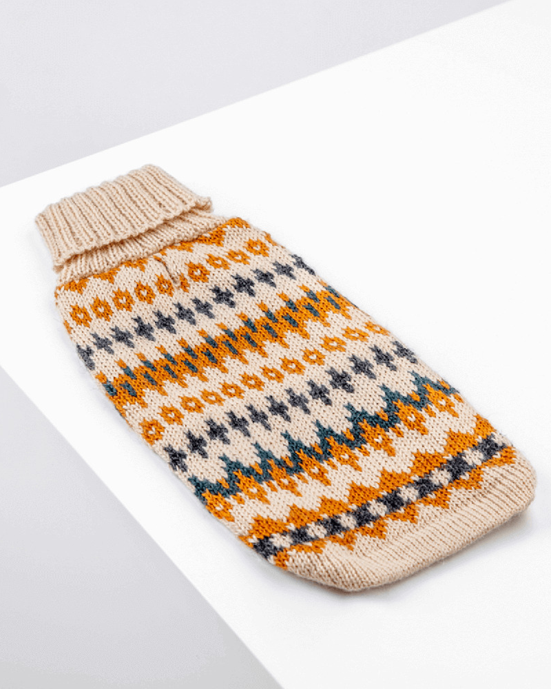 Golden Dreams Alpaca Dog Sweater Wear ALQO WASI   
