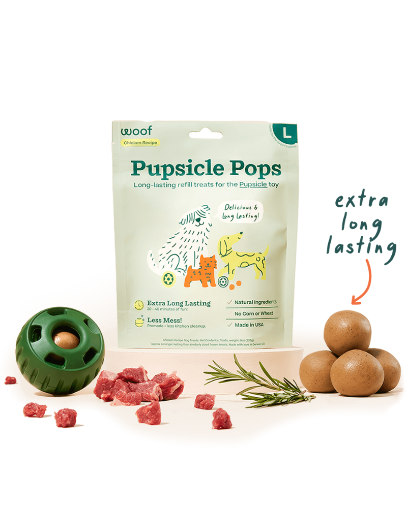 Long Lasting Pupsicle Refill Pops (Made in the USA) Eat WOOF   
