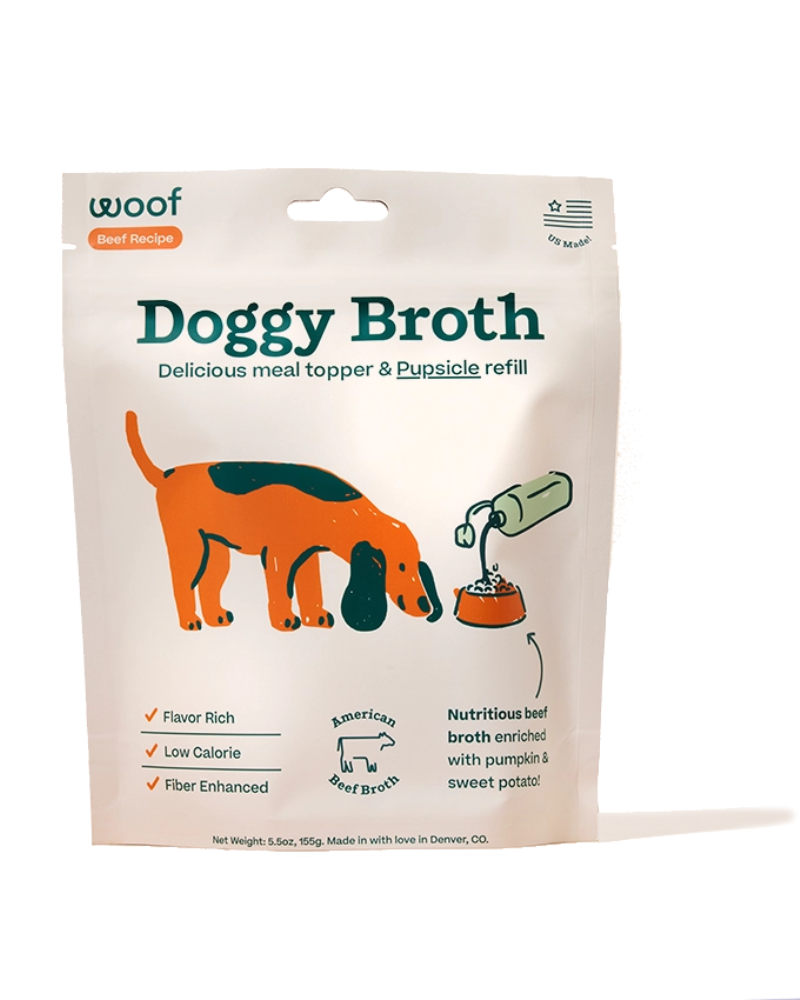Doggy Broth Meal Enhancer (Made in the USA) Eat WOOF   