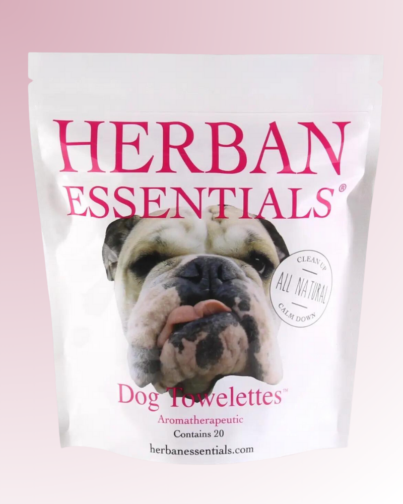 Lavender Dog Towelette Wipes HOME HERBAN ESSENTIALS   