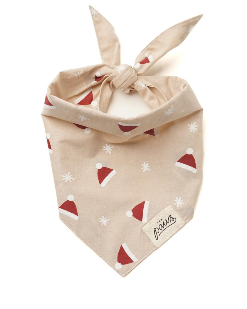 Kringle Holiday Dog Bandana Wear THE PAWS   