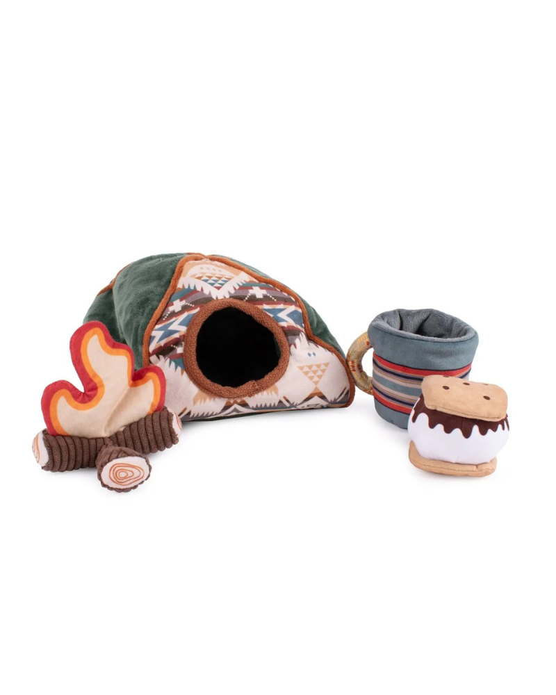 Camp Tent Discovery Dog Toy Play PENDLETON