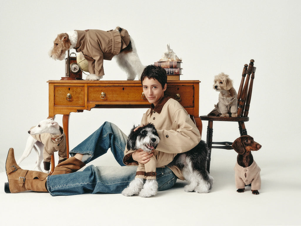 Unisex Trench Jacket with Built-In Kangaroo Pouch Dog Carrier Carry RIIKYU