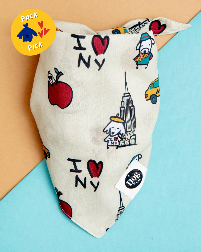 I Love New York Dog Bandana (Dog & Co. Exclusive) Wear DOG & CO.   