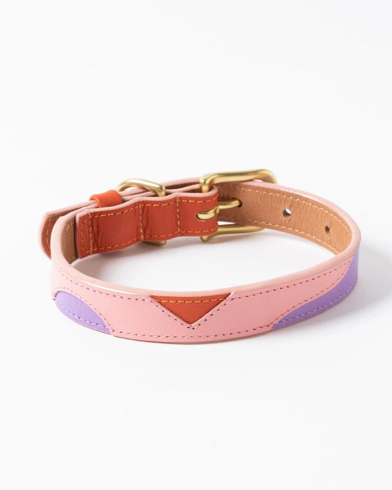 Sweet Leather Dog Collar (Made in Guatemala) WALK RAMONA FOR YOU   