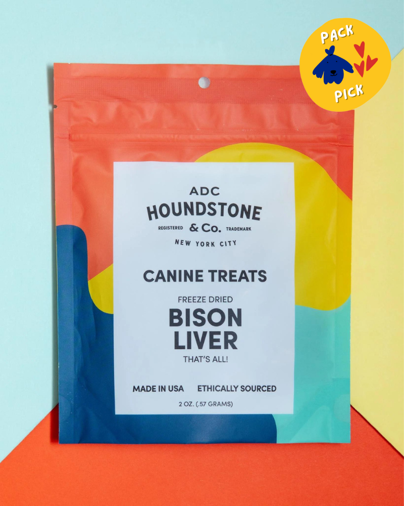 Freeze-Dried Bison Liver Dog Treats (2oz) Eat ADC HOUNDSTONE & CO.   