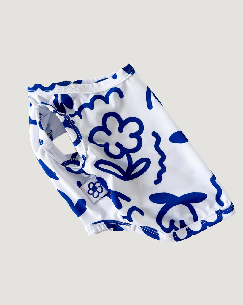 Blue Scribbles Cooling Dog Tee (FINAL SALE) (SUM24LO) Wear COTE A COTE   