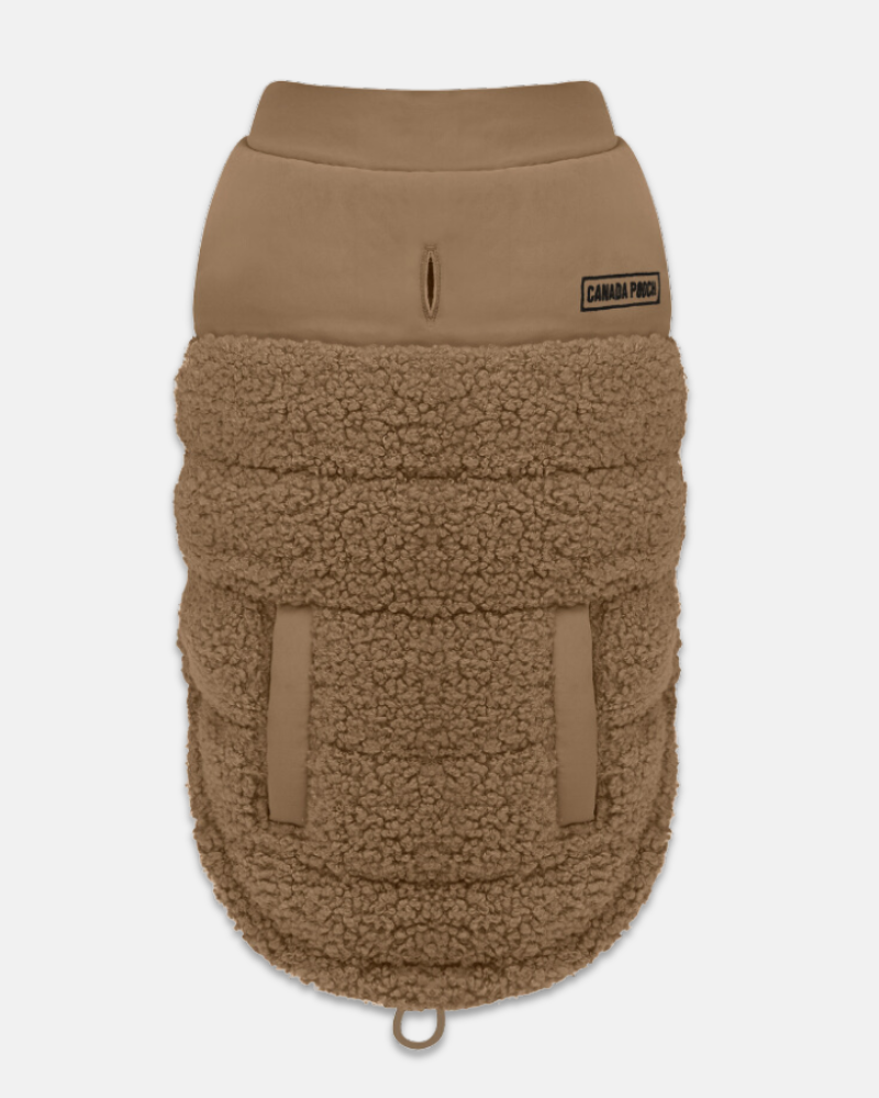 Cool Factor Dog Puffer Jacket in Tan (FINAL SALE) Wear CANADA POOCH   