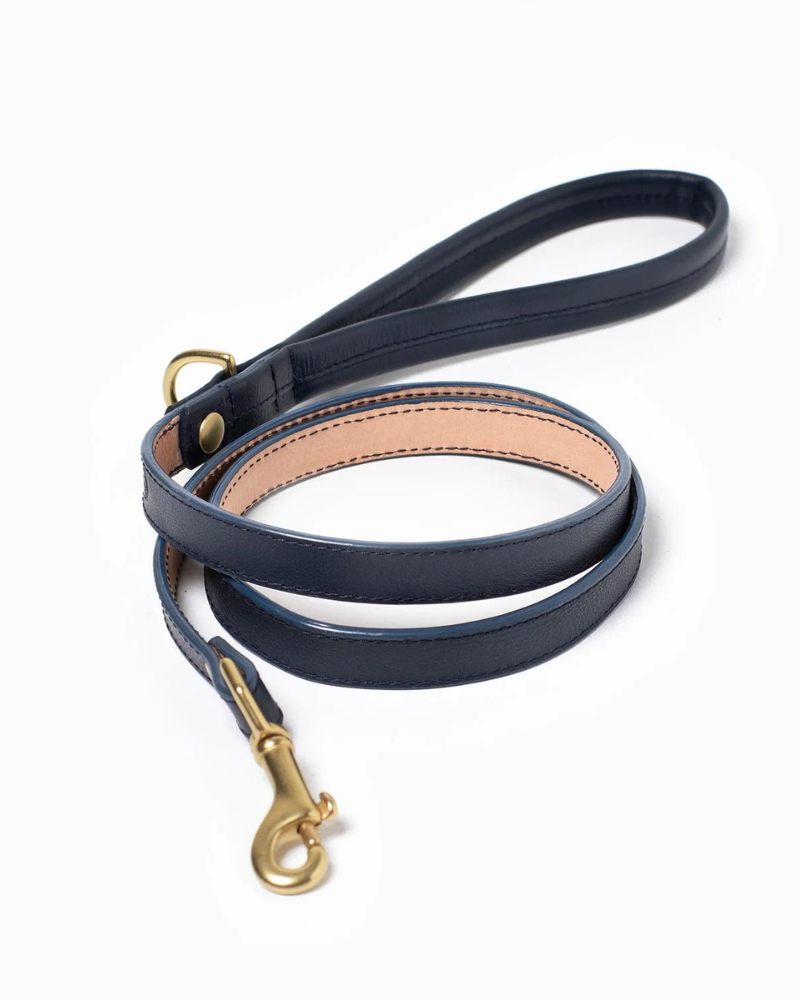 Midnight Leather Dog Leash (Made in Guatemala) WALK RAMONA FOR YOU   