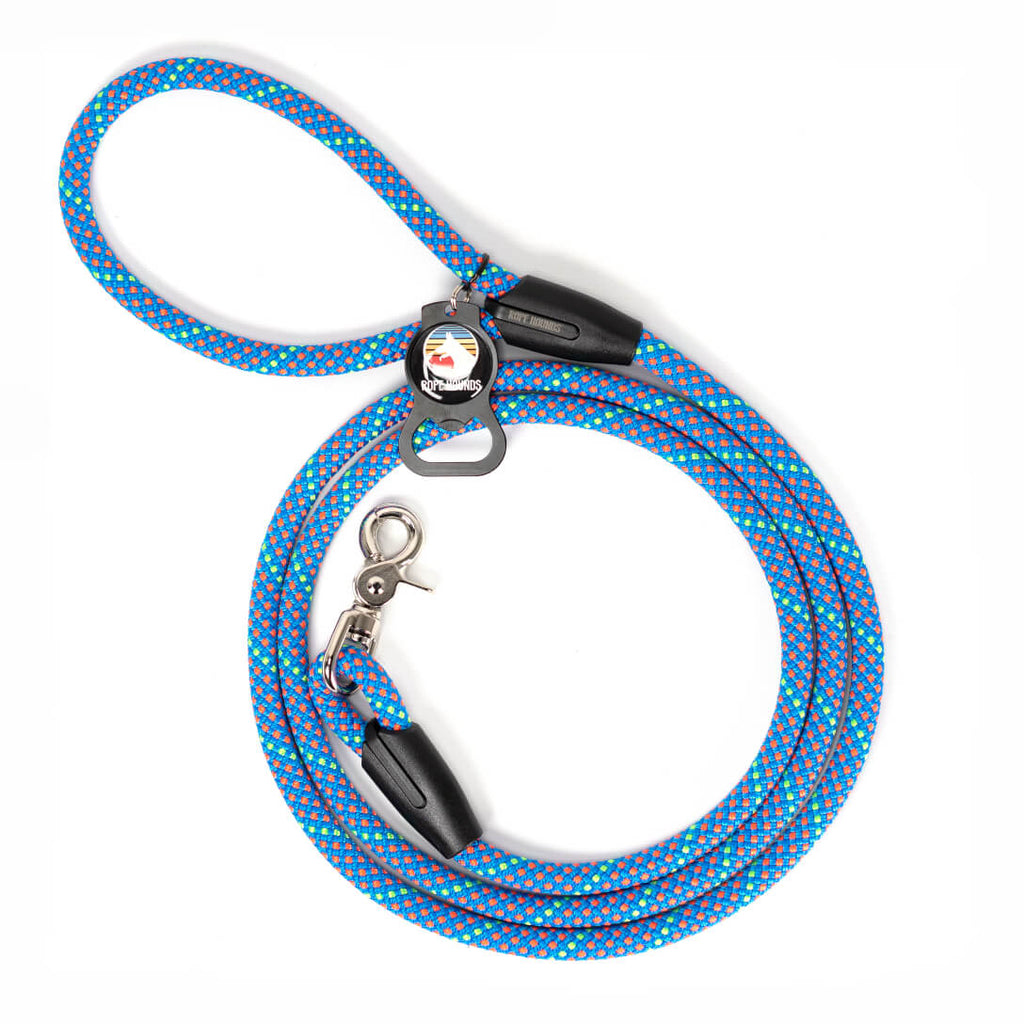 Classic Dog Leash in Taffy Blue (Made in the USA) WALK ROPE HOUNDS