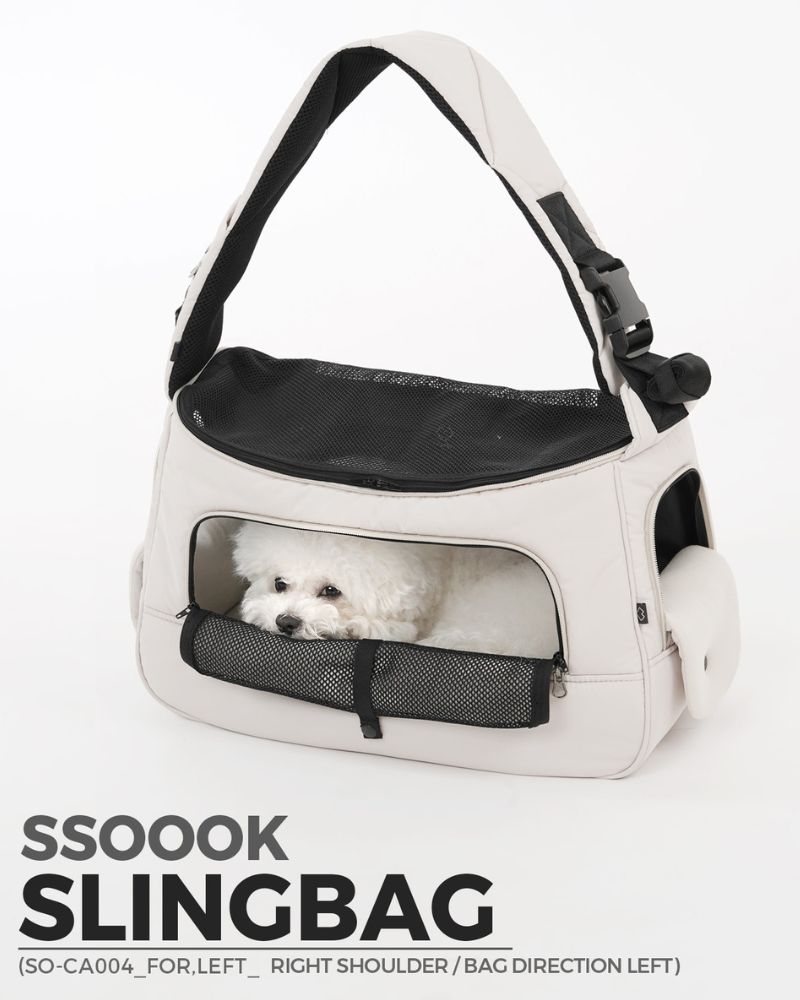 Dog Sling Bag in Black or Beige Carry SSOOOK   