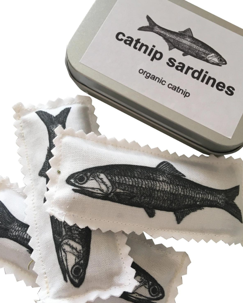 Organic Catnip Sardines Toy Play CIAO GATTO   