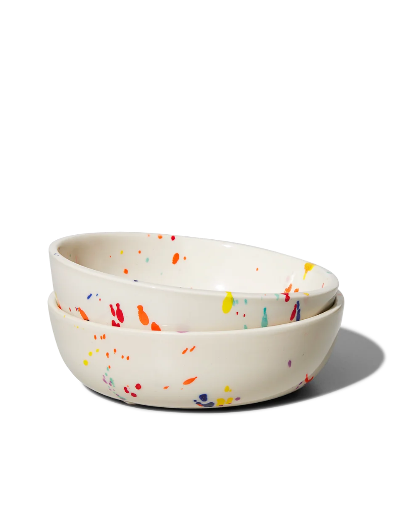 Ceramic Pet Bowl in Confetti (Made in the USA) Eat FELT + FAT   