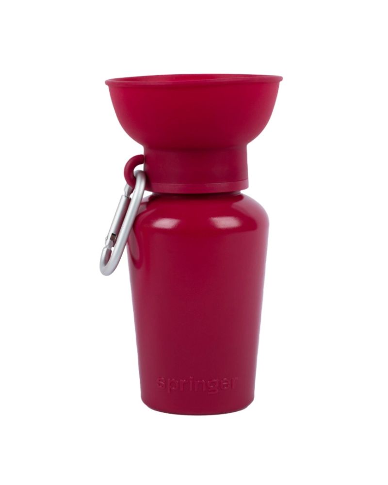 Flip Dog Travel Water Bottle WALK SPRINGER Mulberry