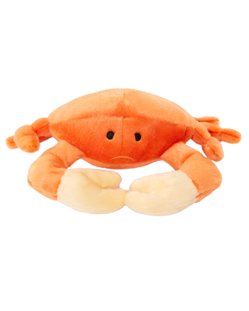 Phyllis the Crab Plush Squeaky Dog Toy Play FLUFF & TUFF