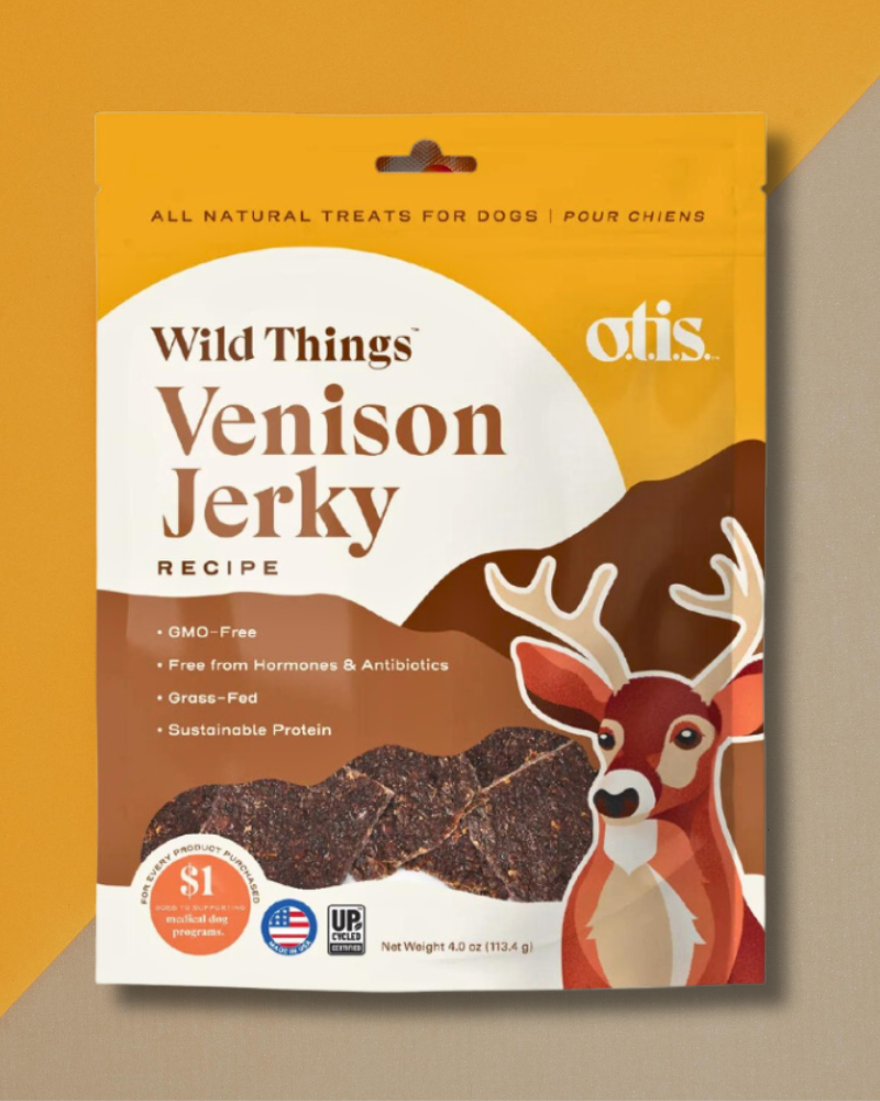 Wild Things Venison Jerky Dog Treat Eat O.T.I.S.   