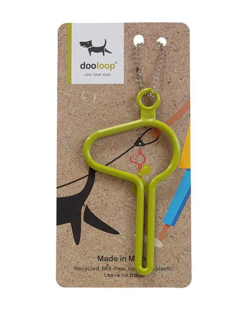 The Dooloop Waste Bag Holder (Made in the USA) WALK Houndswag Matcha Green  