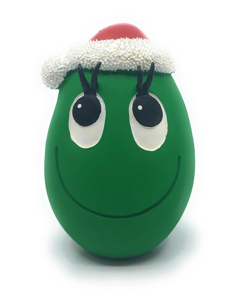 Santa Egg Latex Dog Toy (FINAL SALE) Play LANCO TOYS Large (Green)