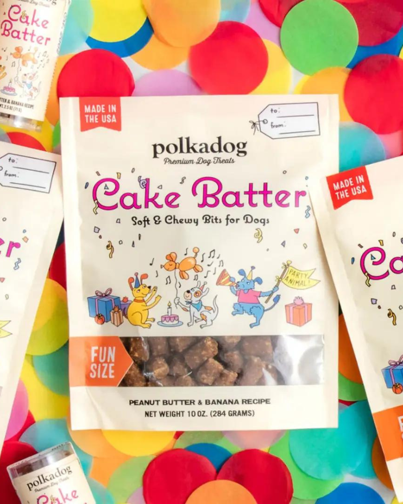 Cake Batter PB & Banana Soft Dog Treats Eat POLKA DOG BAKERY   