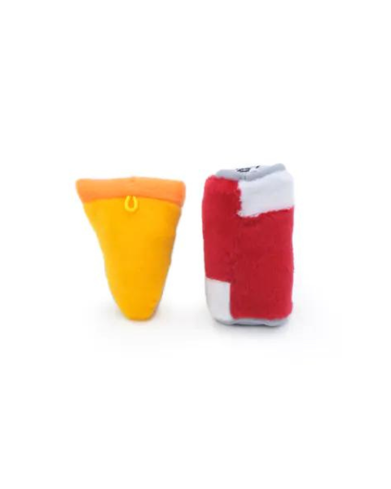 Pizza & Cola Catnip Toys Play ZIPPY PAWS   