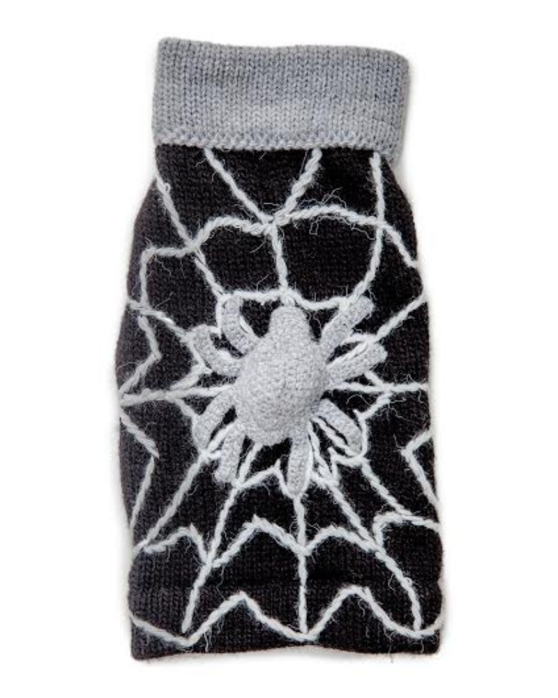 Spooky Spider Handknit Dog Sweater Wear PERUVIAN KNITS