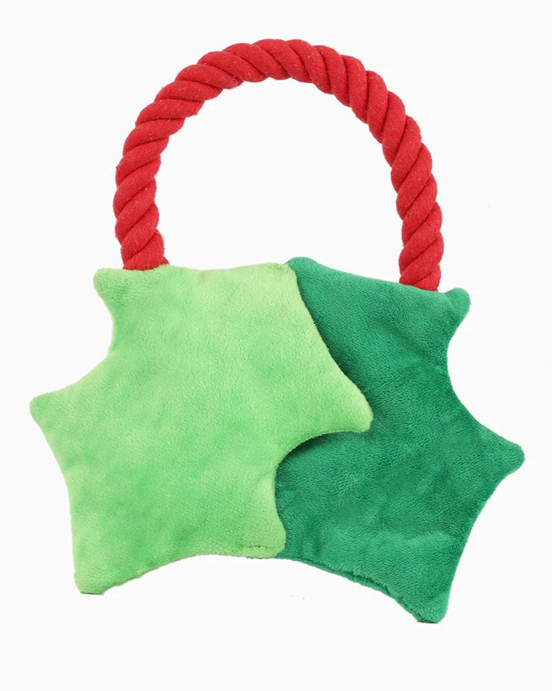 Christmas Berry Crinkle Dog Toy Play HUGSMART   