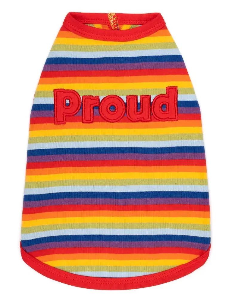 Proud Dog Rainbow Stripe Tank Top (CLEARANCE) Wear THE WORTHY DOG   