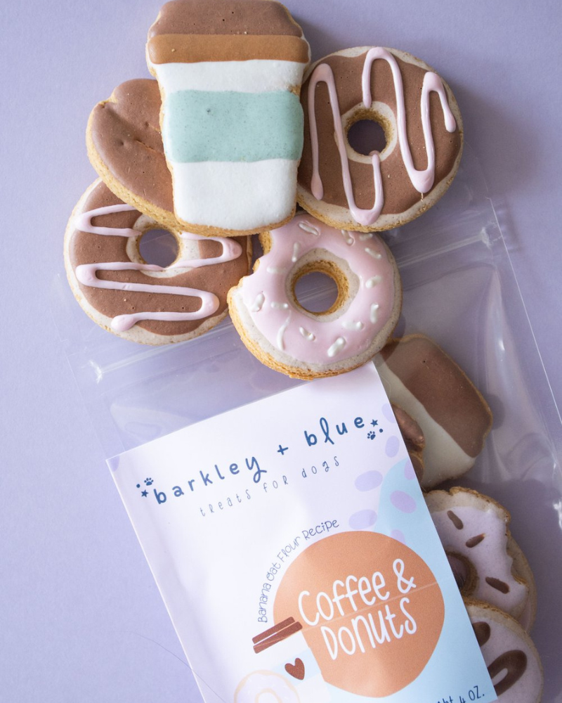 Coffee & Donuts Dog Treats Eat BARKLEY & BLUE   